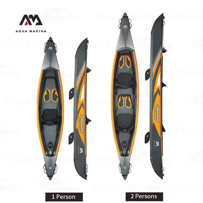 AQUA MARINA TOMAHAWK-Air-K 375/440 | Inflatable Kayak | Dropstitched | 10Psi  | General Purpose | Inshore , Lake, or River |282 - 462 lbs Maximum Carrying Capacity